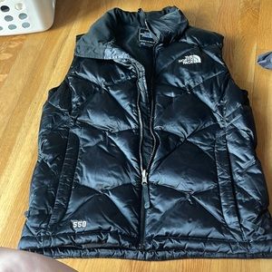 Black The North Face Puffer Vest. Size medium.